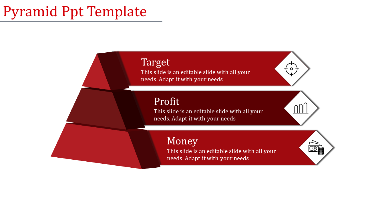 pyramid ppt template-Pyramid Ppt Template-3-Red